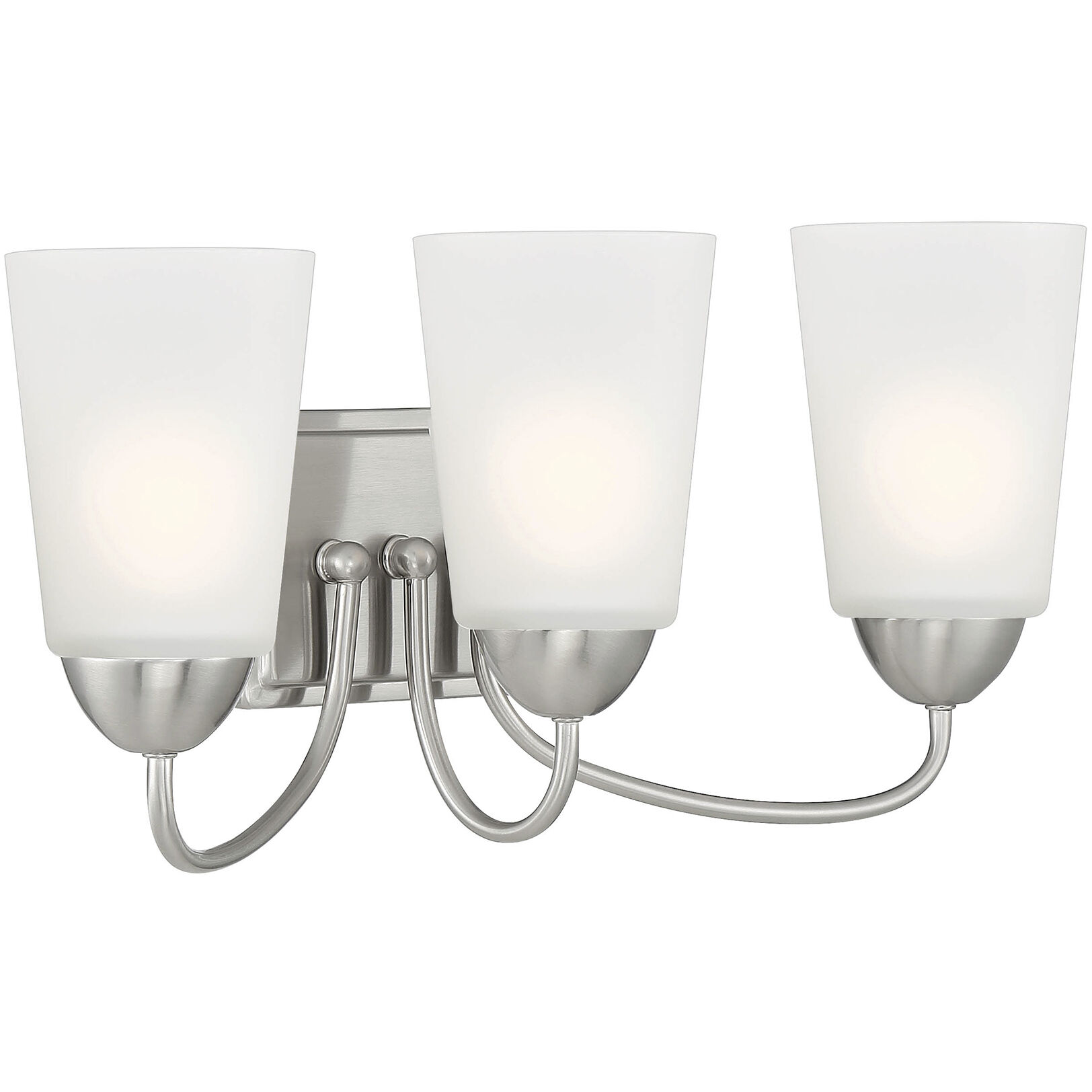 Malone 3 Light 21 inch Brushed Nickel Vanity Light Wall Light